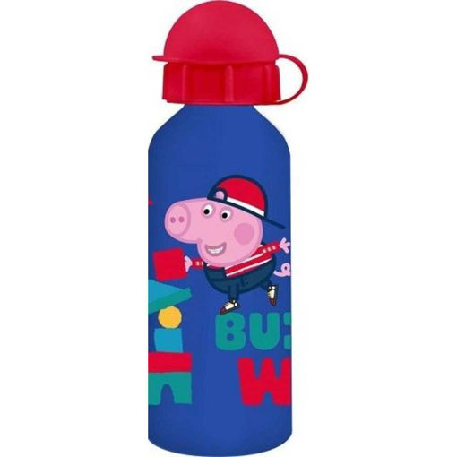 Picture of PEPPA PIG ALUMINIUM BOTTLE BLUE 500ML